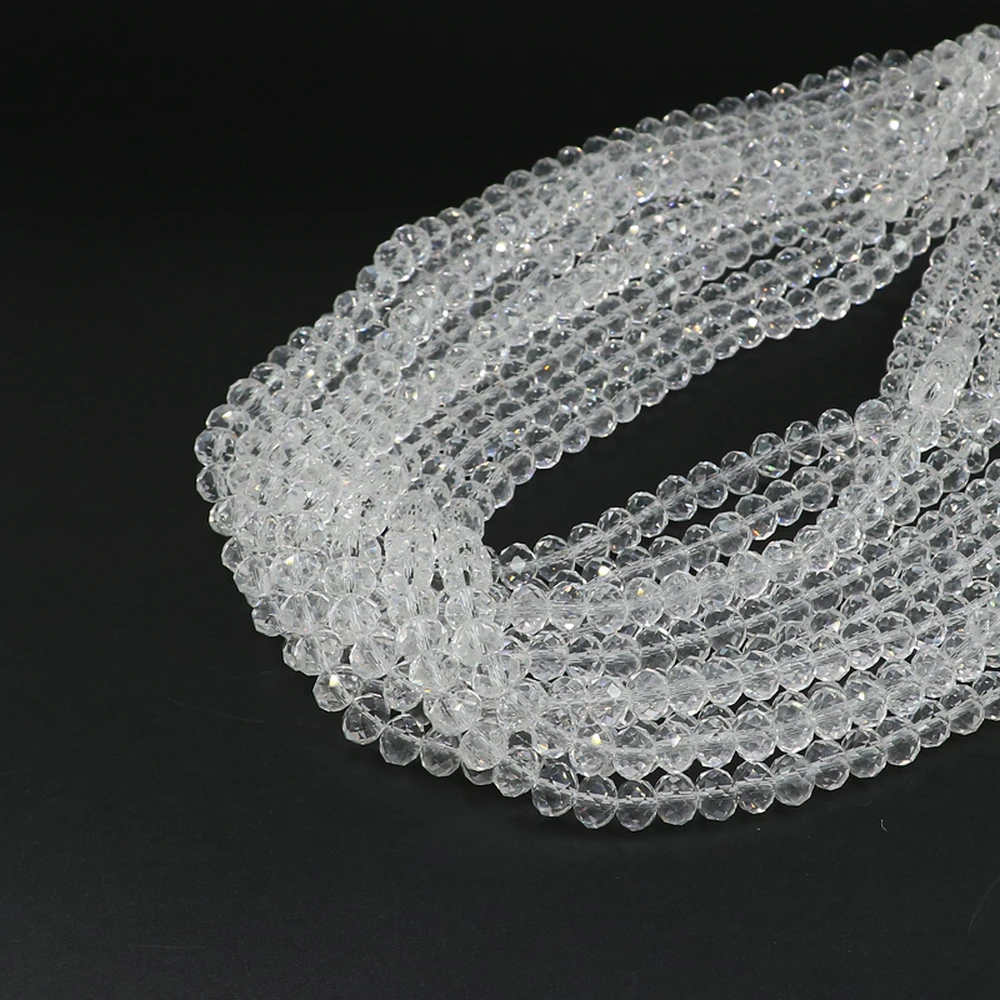 
Crystal Czech Loose Glass Rondelle 6mm Faceted Beads For Bracelet 5040# 