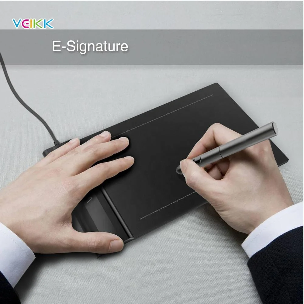 VEIKK S640 6*4 inches 1920*1080 DPI 8192  levels pressure sensity drawing tablet digital graphic e signature pad