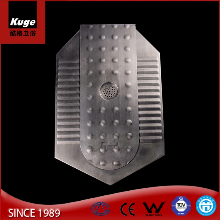 Stainless steel squatting pan water closet with cover water saving stainless squat toilet