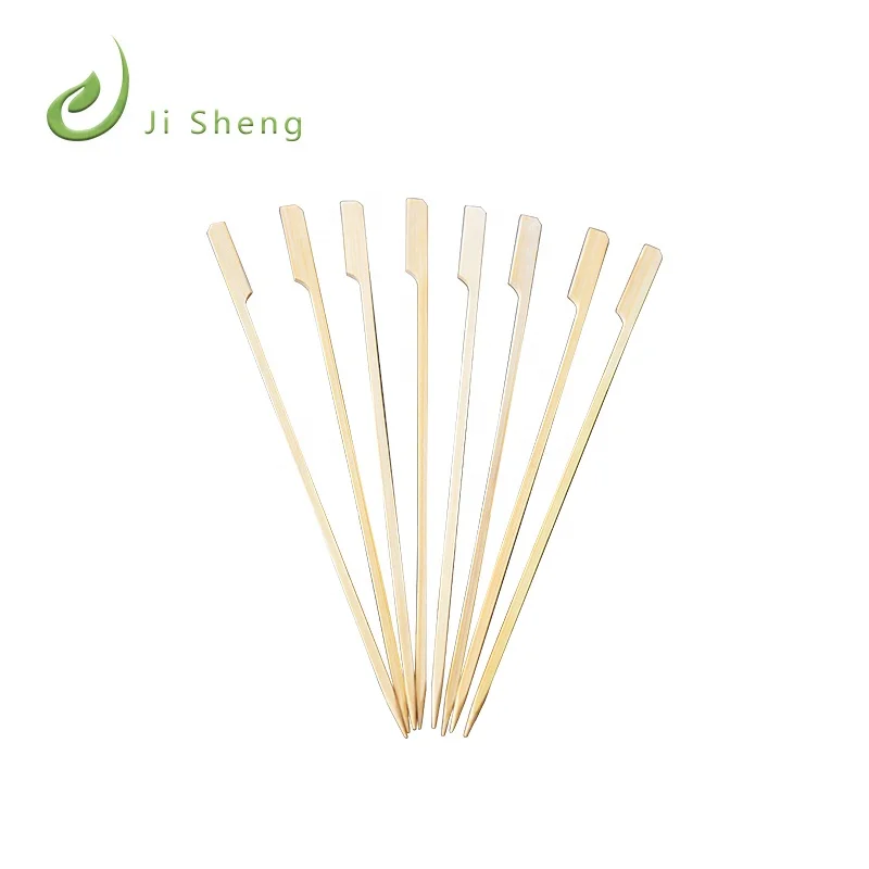 Настраиваемая палочка для барбекю с бамбуковыми ушками, толстая бамбуковая палочка