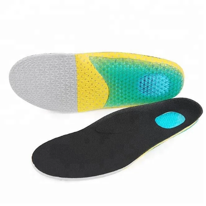 Hot Selling High Arch Orthotics Shock Absorption Plantar Fasciitis Feet Pain Relief Sports Insoles