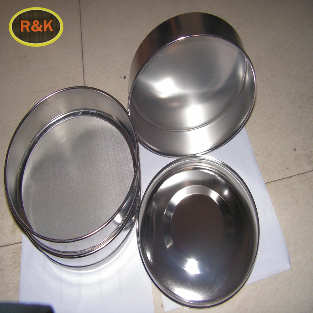 Stainless Steel Drum Sieve Mesh Test Lab Seive