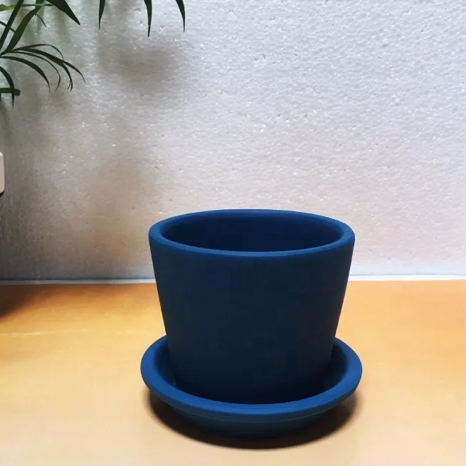 Creative Ceramic Cup Pottery Pot Terracotta Meaty Wholesale Red Used with Flower/green Plant Modern Desktop Powder Coated