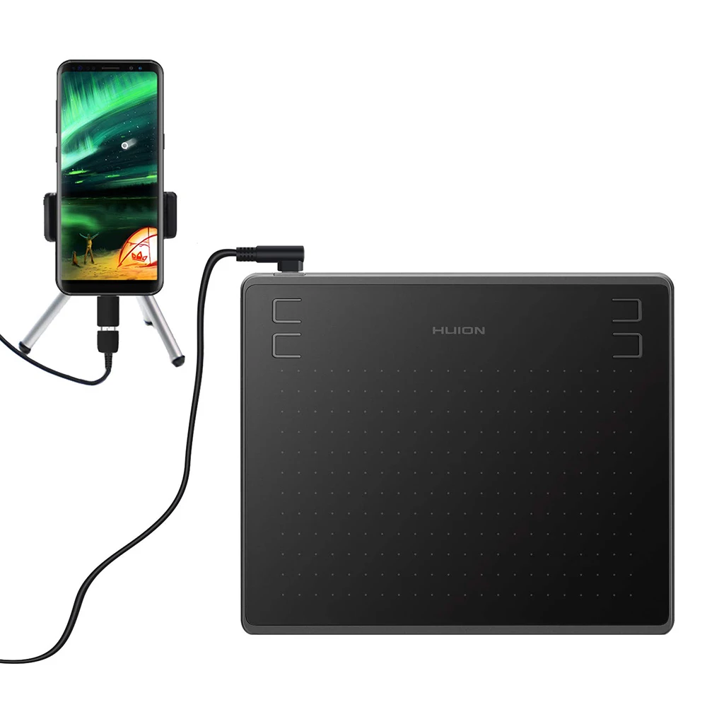 Huion HS64 приспособления мобильный телефон с поддержкой 8192 уровней давления пера стилус без аккумулятора графический планшет для