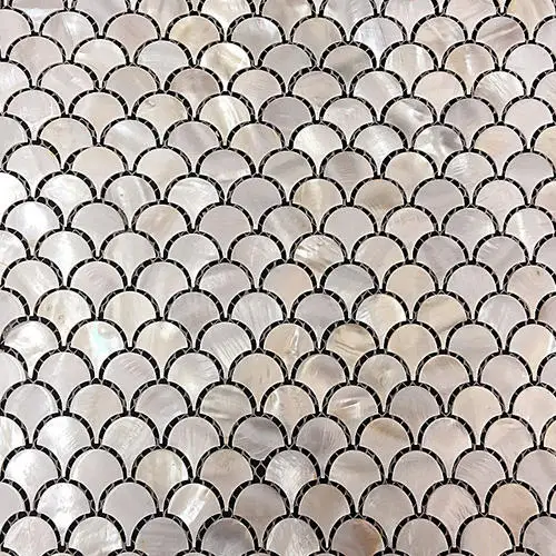 Natural Shell Fish Scale Mosaic Pearl Shell for Backsplash