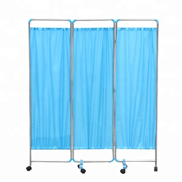 High quality Four Fold Stainless Steel Hospital Screen For Sale