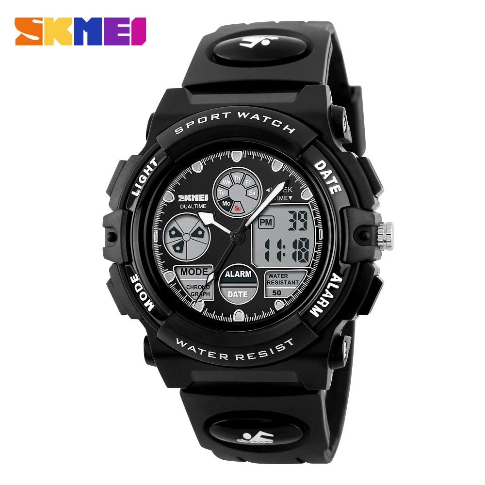 Skmei 1163 kid sport watch waterproof boy wristwatch black fashion custom logo