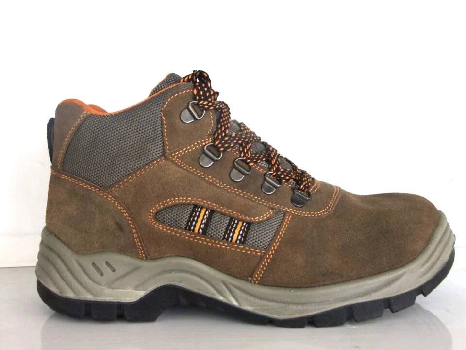 high quality work safety shoes protective lace-up woodland men suede safety shoes