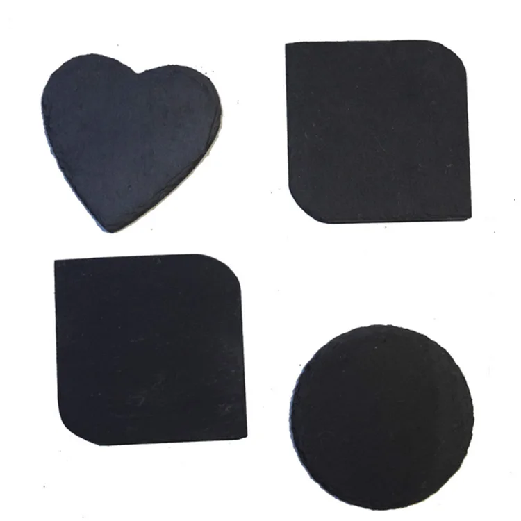 Customized size black slate for tiles coaster and plate