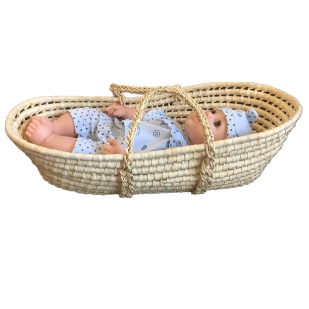 
Wholesale handmade doll moses basket 