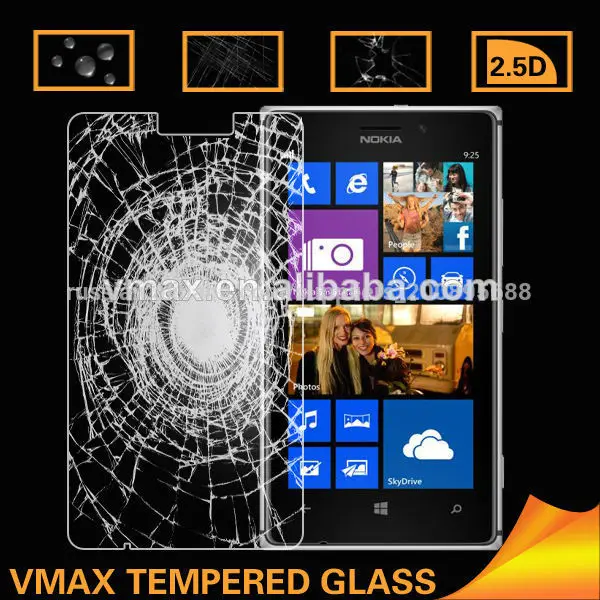 ультра тонкий 0.20mm/0.26mm твердость 9h закаленное стекло мобильный экран протектор для nokia lumia 925
