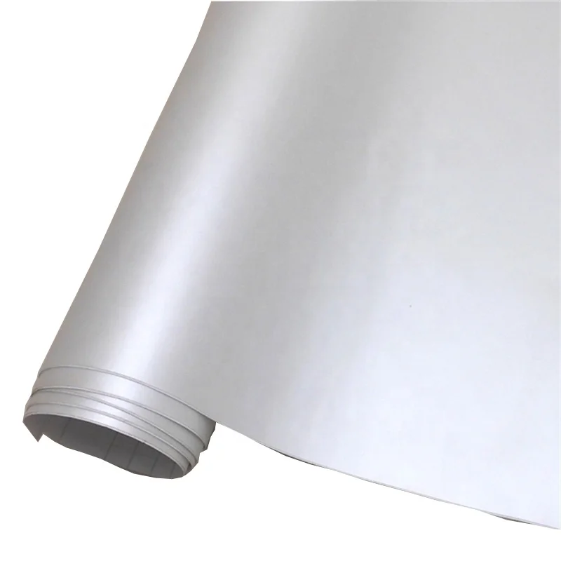 Satin White Pearl Vinyl Wrap Sheet Car Wrap Vinyl Wrapping Pearlescent Matte Stretchable with heat