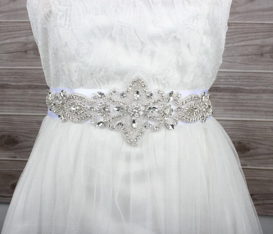 Luxury Bride Dress Belt Sash for Wedding Or Evening Party Handmade WS1003