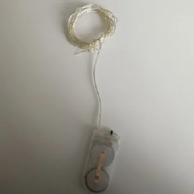 Custom made high quality CR2032 button battery operated mini copper wire LED fairy string lights