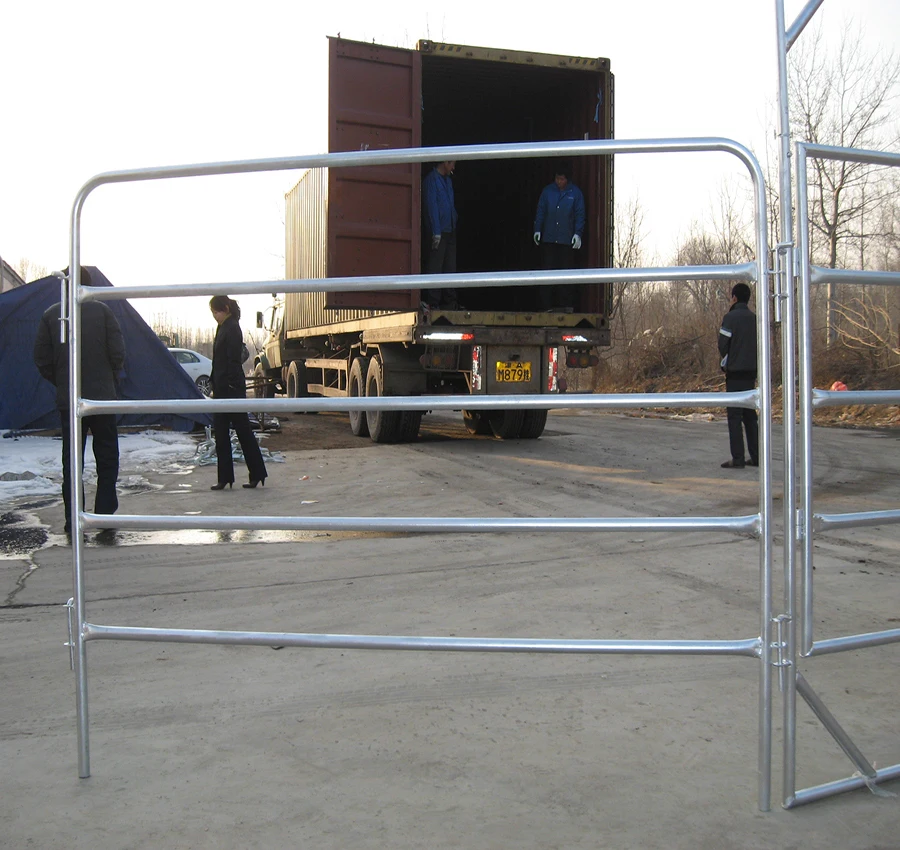 Australia/New Zealand Hot Sale Portable Horse Cattle Yard Panel Fences (1.8m highx6 bars or 1.6m highx5 bars)