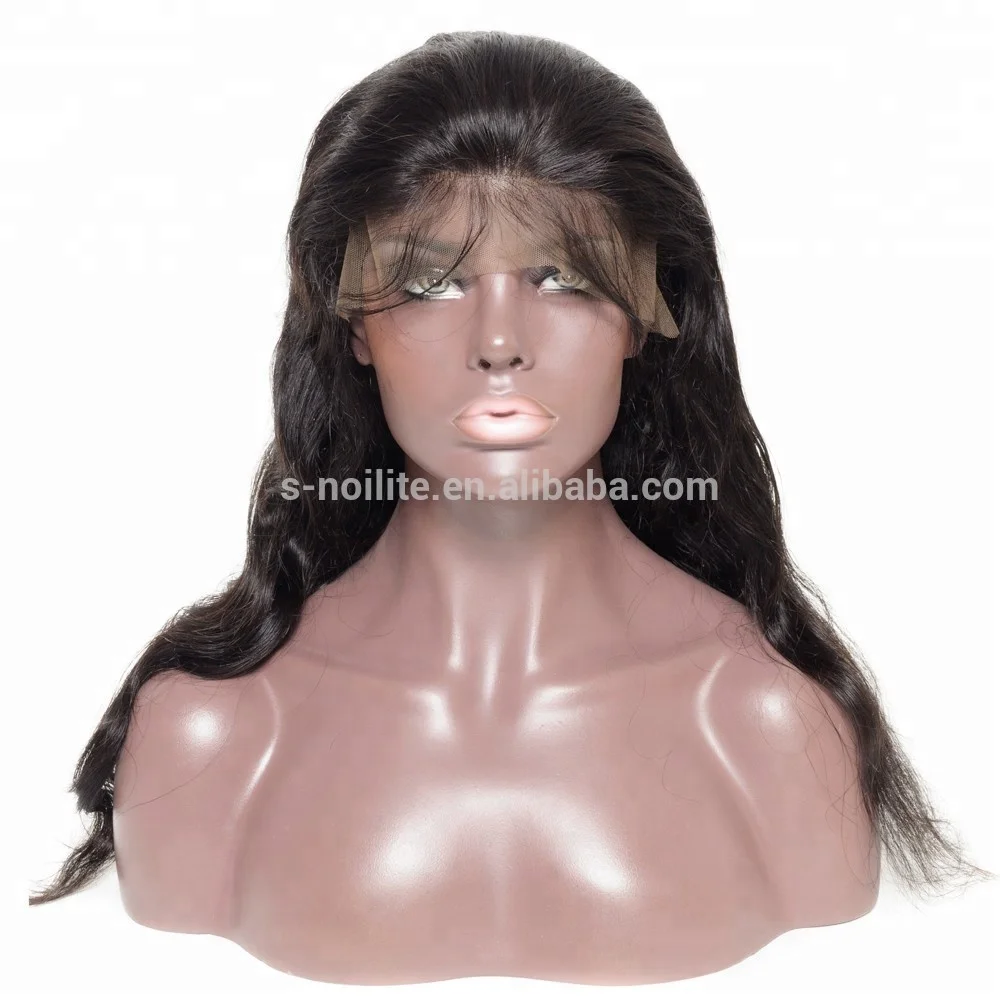 
whole indian remy hair glueless body wave lace front wig manufacturer 