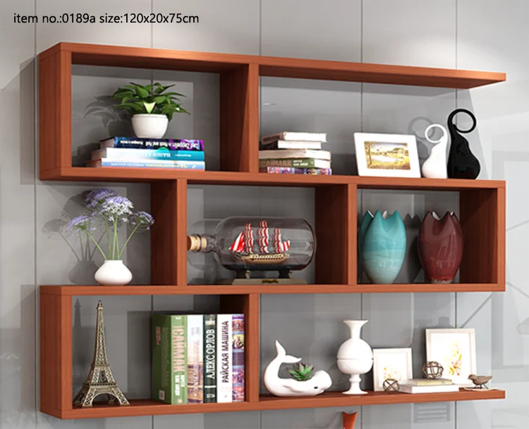 
Handmade Rustic Solid Wood Wall Floating Wine Shelf 