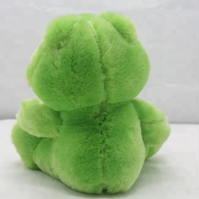 Wholesale plush stuffed sitting frog toy custom frog plush stuffed doll