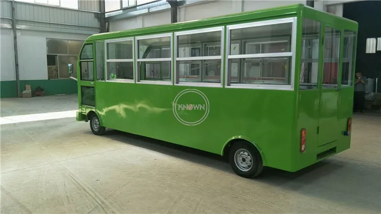 Поо уличная кухня автомобиль для еды мобильный ресторан автобусный тип электрический грузовик закуски тележки быстрого
