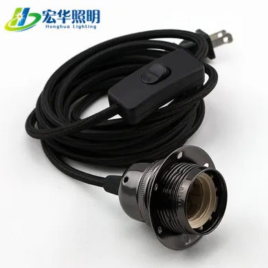 E12 To E26 Base Socket Table Bulb Holders E27  With Wire