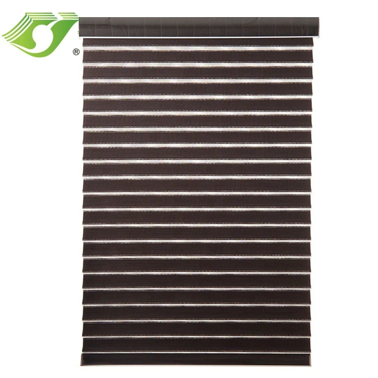 Environment-Friendly Manufacturer Printing Balcony Curtains Motorized Remote Control Shangri-La Horizontal Blinds