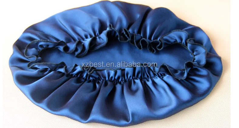 100% pure silk charmeuse sleep hats ,colourful sleep hats