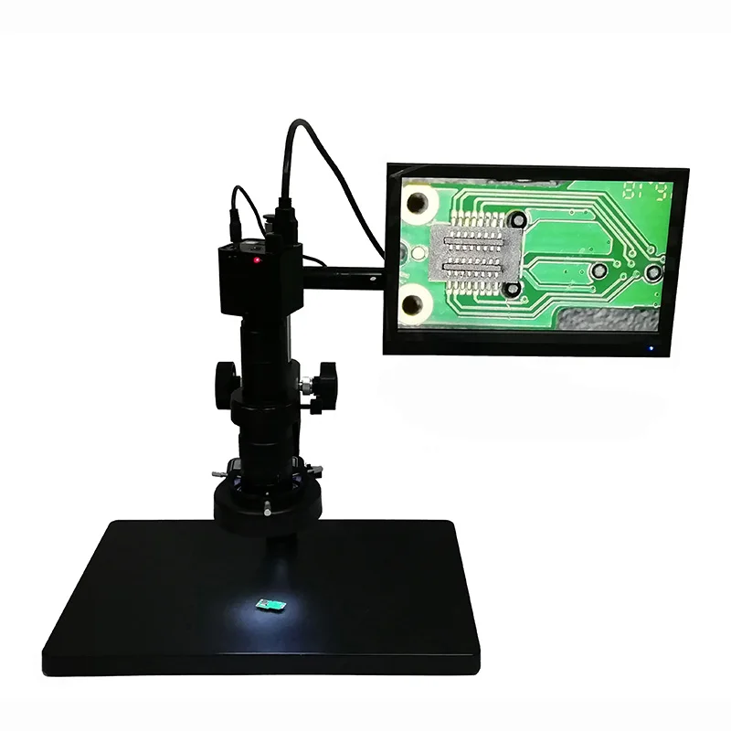 
VMS14M33 Industrial Electronic Video Microscope with Digital Camera 11.6 inch LCD Display Screen 
