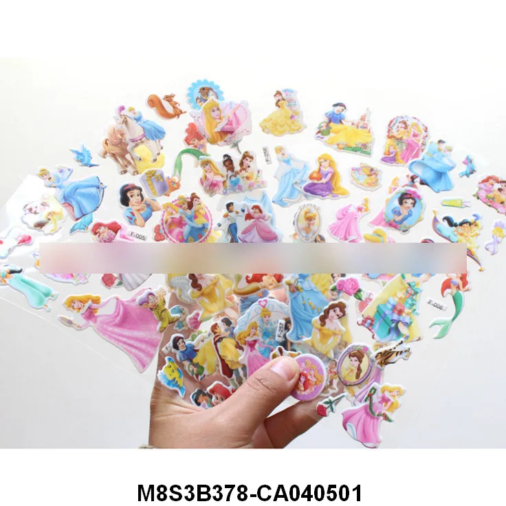 Милые детские наклейки, наклейки для девочек, детские Мультяшные 3D стерео наклейки