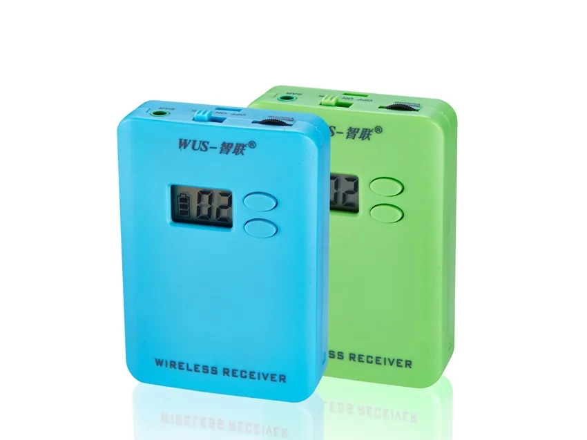 Cheap discount wireless UHF 1000mAH with CE FCC certification 99 channels translation equipment/assistive listening system