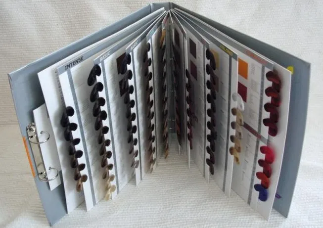 
Cosmoprof Album Professional Hair Color Album Professional Hair Colour Catalogue and guide book and hair swatch for Salon use. 