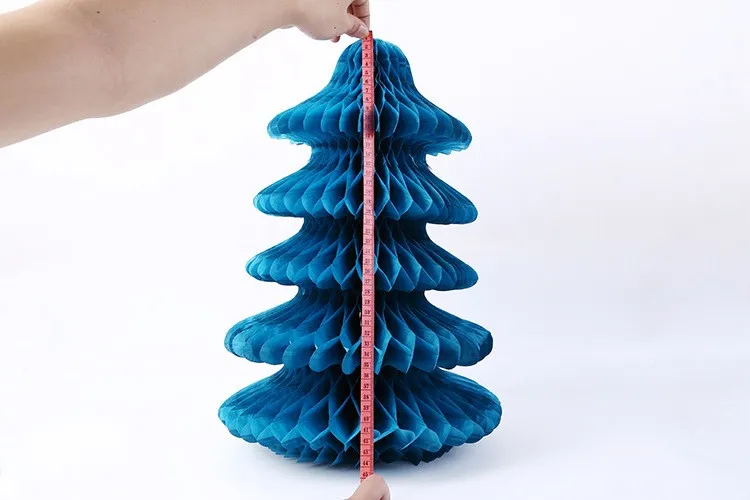 GiveU Hanging Honeycomb Tissue Paper Christmas Tree