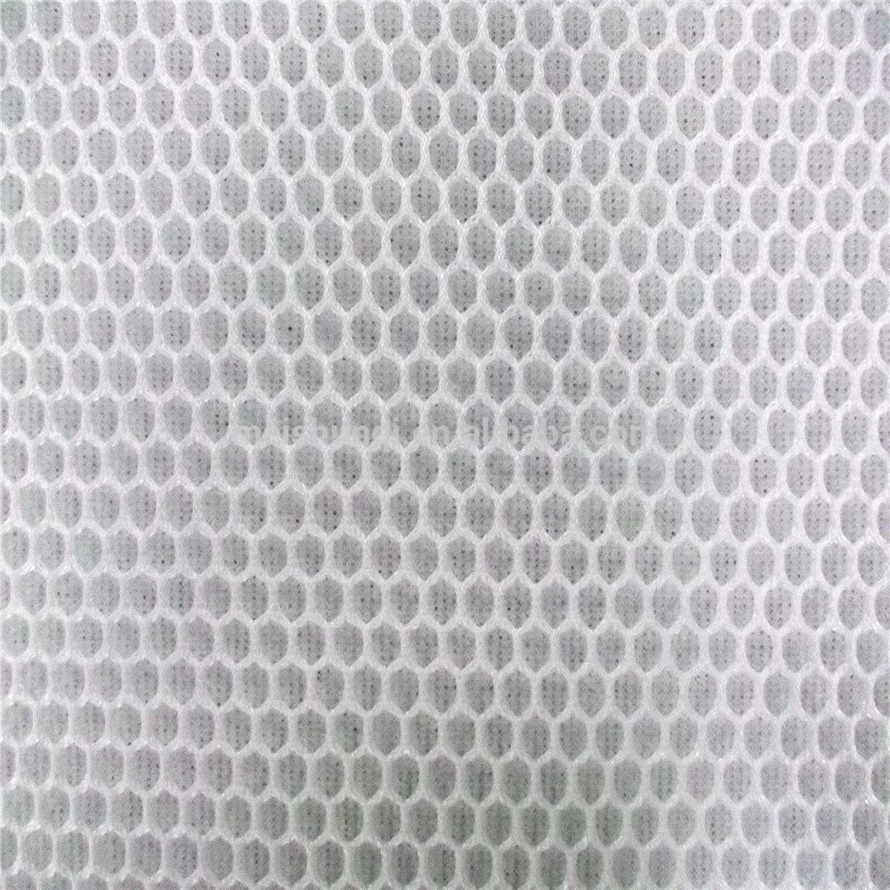 100% Polyester Honeycomb 3d Air Spacer Sandwich Mesh Fabric