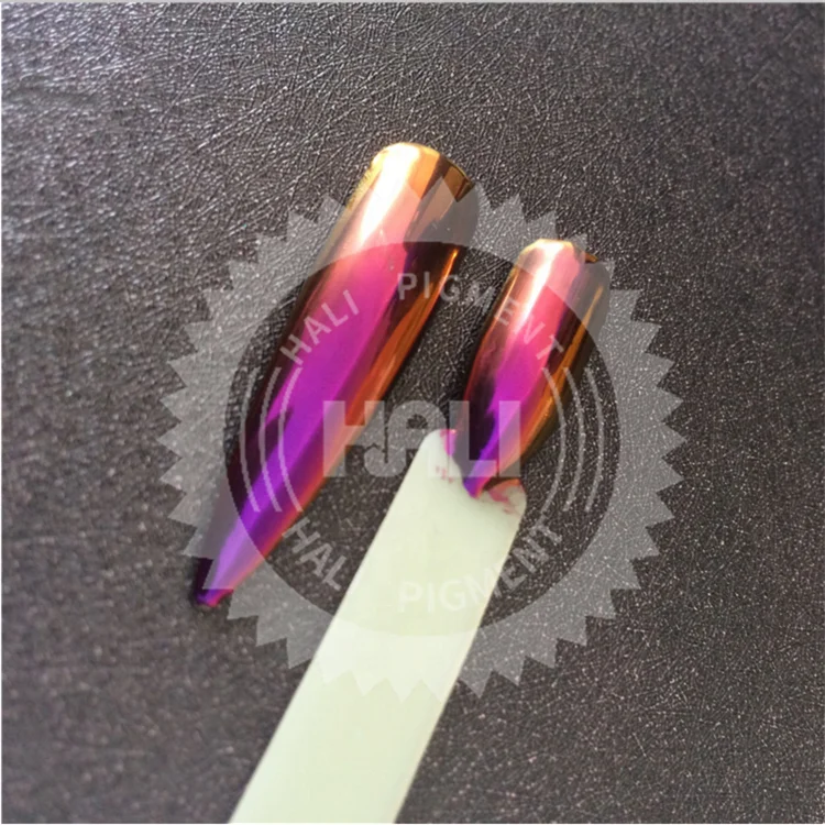 NEWBY 1.0g/box Aurora Neon Pigment Powder Chameleon Mermaid Glitter Mirror Effect Unicorn Chrome Nail Rainbow Dust Nail Art Tool