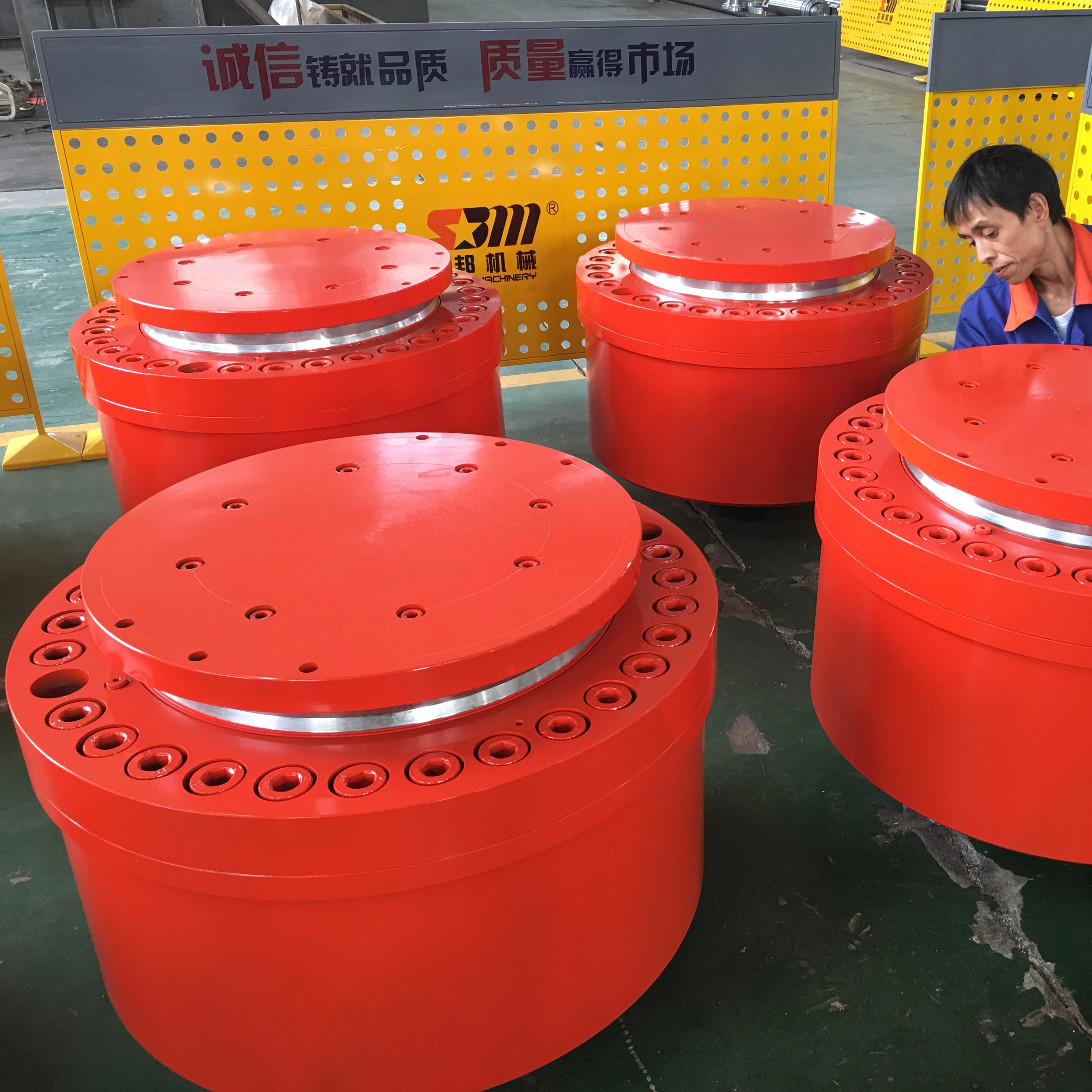 Amazon Top Seller Double Acting Red Color Steel High Pressure Different Types 800T Hydraulic Cylinder