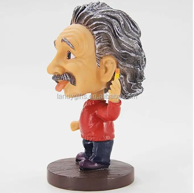 
New Design 5.2-inch Height Resin Custom Einstein Bobblehead 