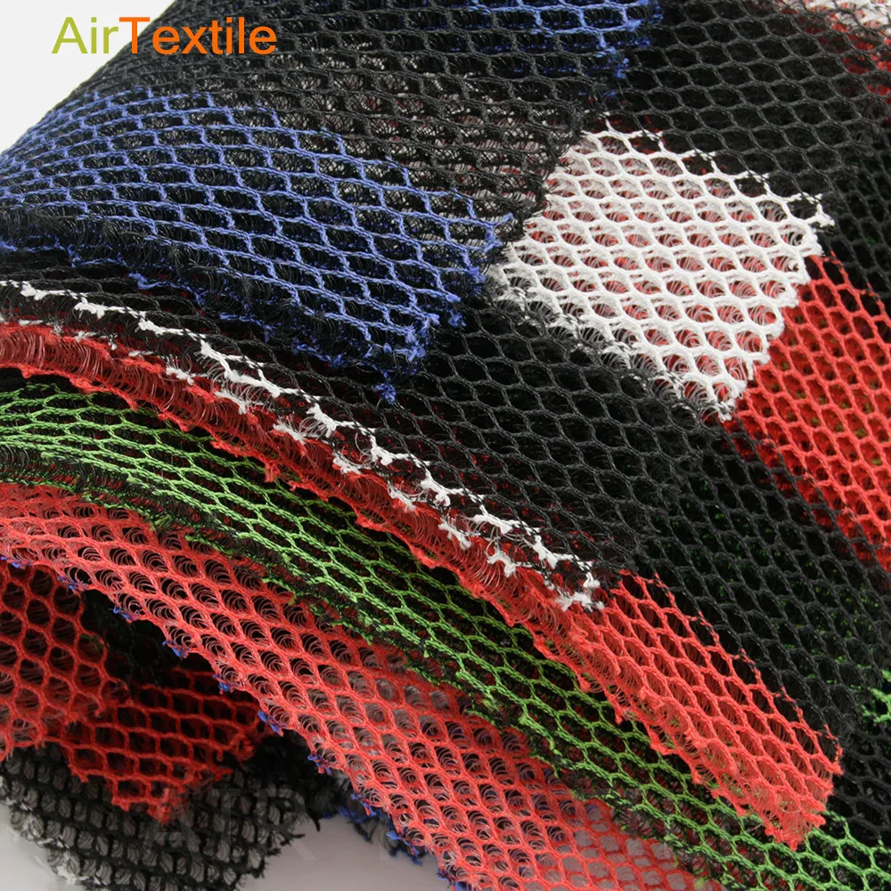 Honeycomb 3d mesh fabric for motorcycle safety helmet