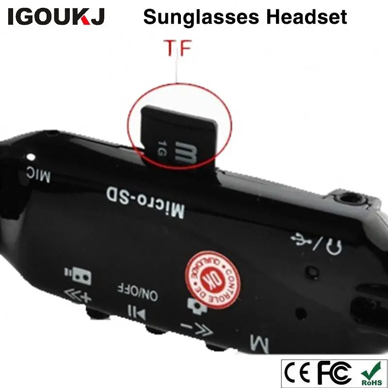Camera Multifunction Wireless headset Sunglasses DV Sun Glasses earphone video for Driving mobile eyewear recorder TF Card MP3