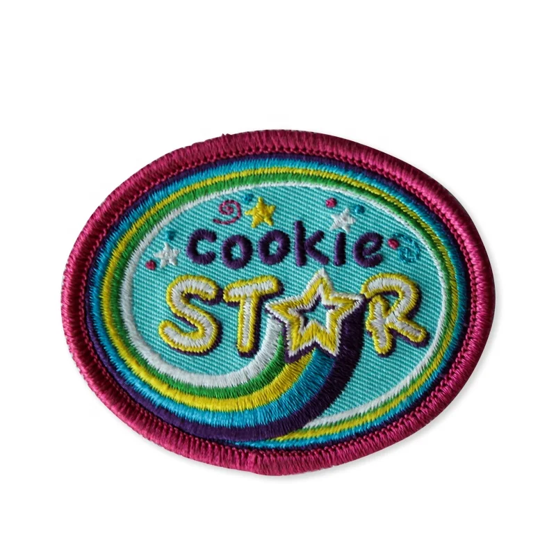 
Custom Wholesale Embroidered Patch for bag free sample felt embroidery badge with pin backing made in China 