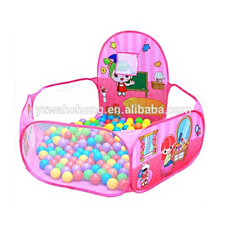 Children Basketball Hoop Pop Up Ball Pits Kids Play Tent