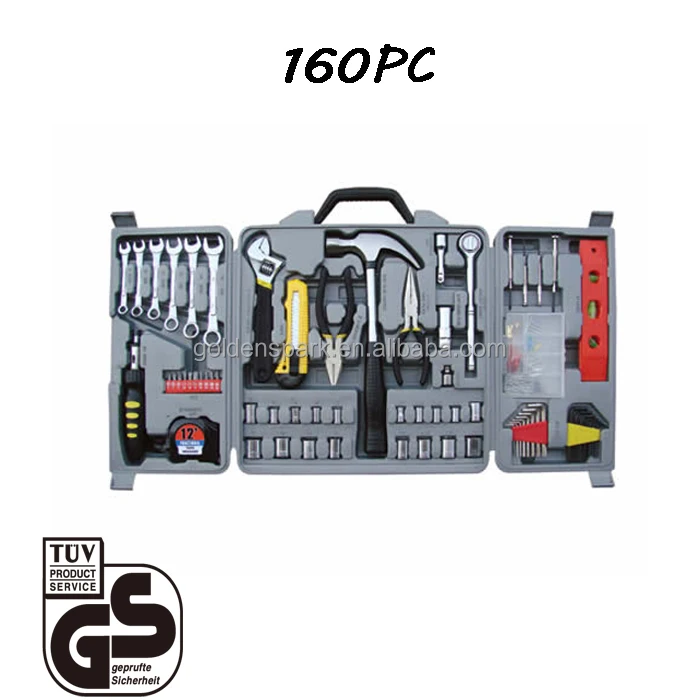 Professional 160 PCS Repair Mechanics Tool Kit Set With Blow Case