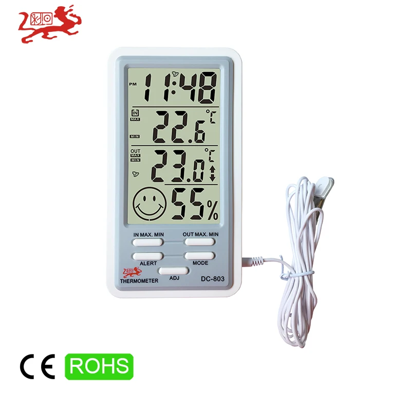 Popular Temperature Alarm Indoor Electronic Indoor Outdoor Thermometers