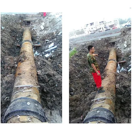 pipeline repair leak clamp//kit/sleeve/ Water stopper  for bell joint/socket of Ductile iron pipes, not repair tape polyethylene