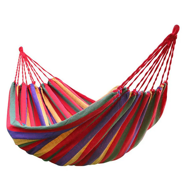 2021, высококачественный Регулируемый гамак из натурального хлопка и холста для кемпинга