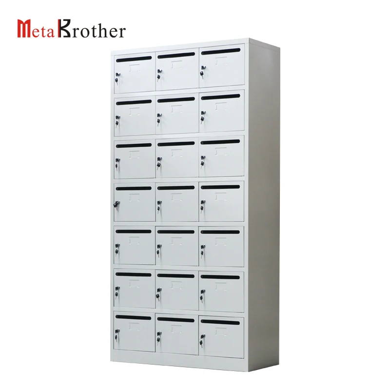 Outdoor Steel American Letter Mail Box City Residential Apartment Locking Cluster Post Box Large Metal Cabinet Mailbox Wholesale