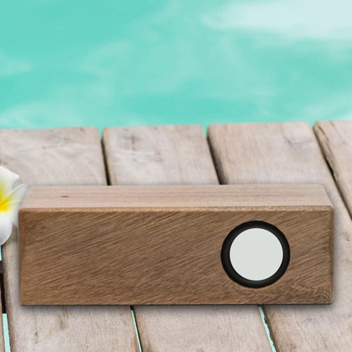 
2020 Best Christmas Gift Wood Mini Magic Portable Wireless Boombox Resonance Touch Speaker For Phone 