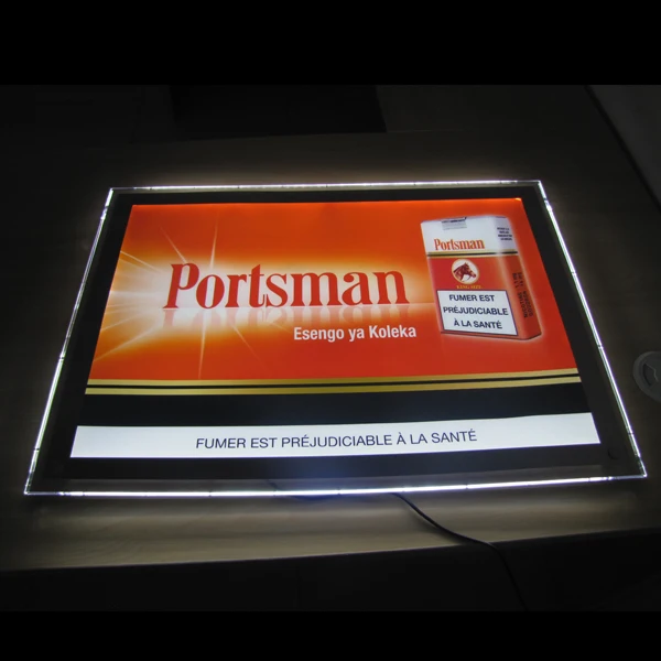 High Quality Led Plexiglass Crystal Light Box