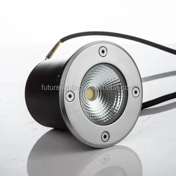
Outdoor high power 5w COB color changing 12v 100-240v dimmable recessed led ground light 