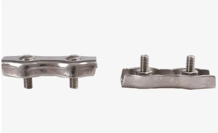 
Stainless steel Douplex clip m2-m12 used in fixing wire rope 