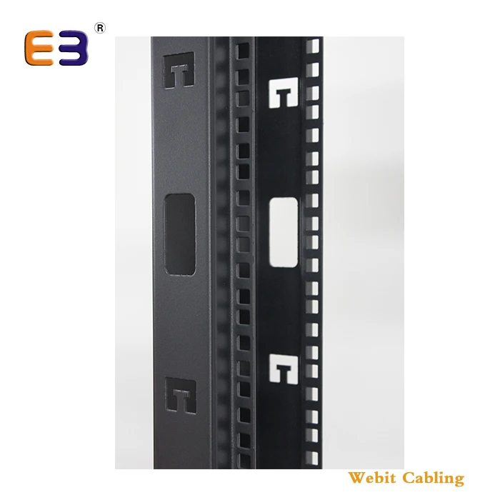 2 Posts 19' 45U Floor Mount+Bottom Base Network Open Rack