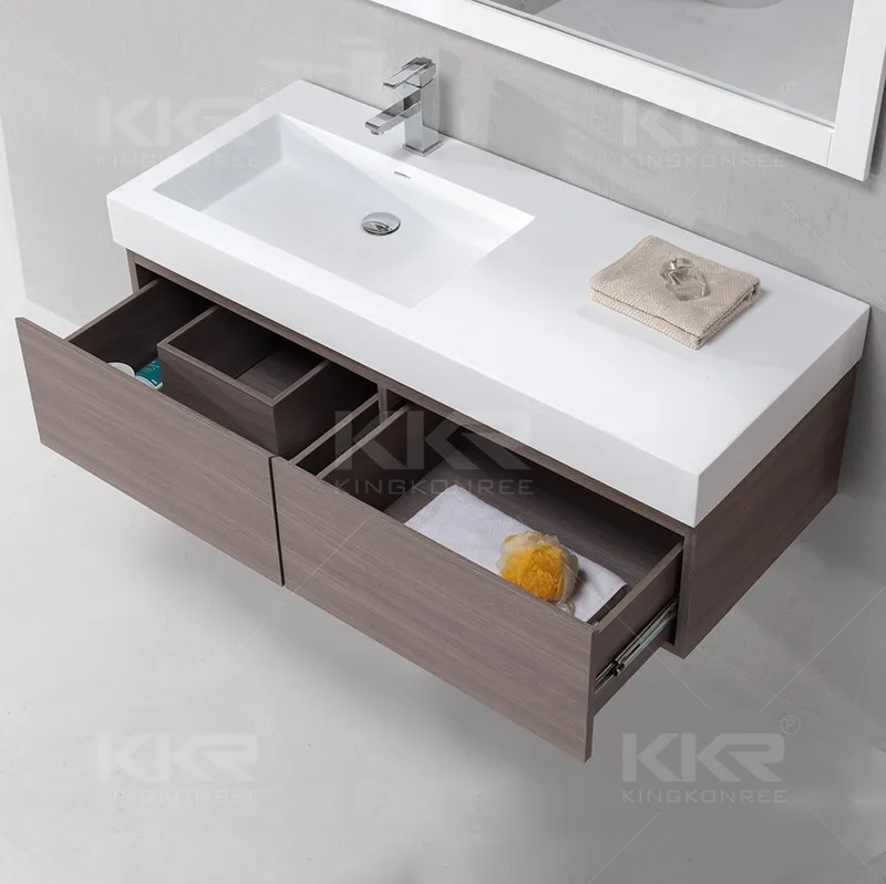 hot sale new design space aluminum washbasin vanity cabinet